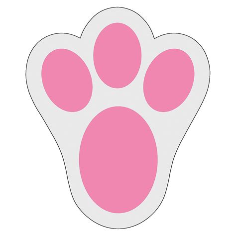 Printable Cut Out Easter Bunny Footprints